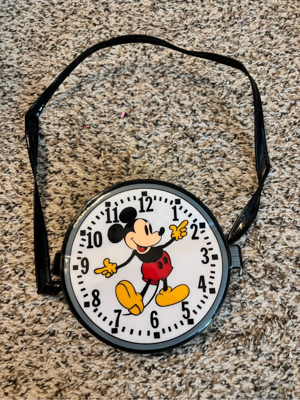 Mickey Mouse Novelty Wristwatch Bag - Black, Red, Yellow